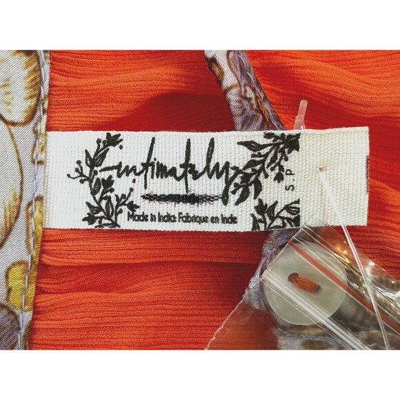 NWOT Free People Intimately Bali Sweet Nothing Mini Slip Dress Top Coral SMALL - Picture 10 of 12